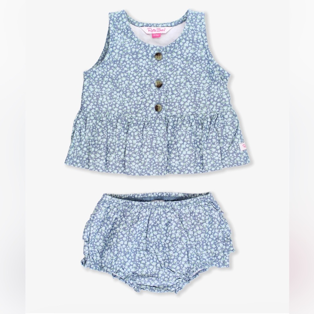 Rufflebutts Summertime Fields Baby Girl Two Piece Set - Picture 2 of 7